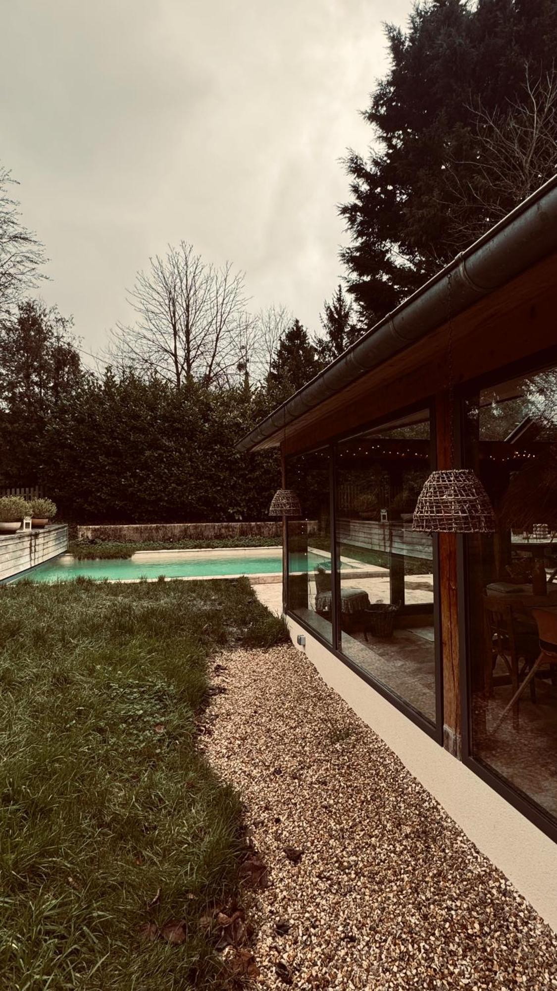 Cottage Normand Avec Sa Grande Piscine Chauffee Toute L Annee Sur Parc Arbore Et Clos En Plein Coeur De La Campagne Adapte Aux Kids Et Dog Friendly Saint-Antonin-de-Sommaire Exterior foto